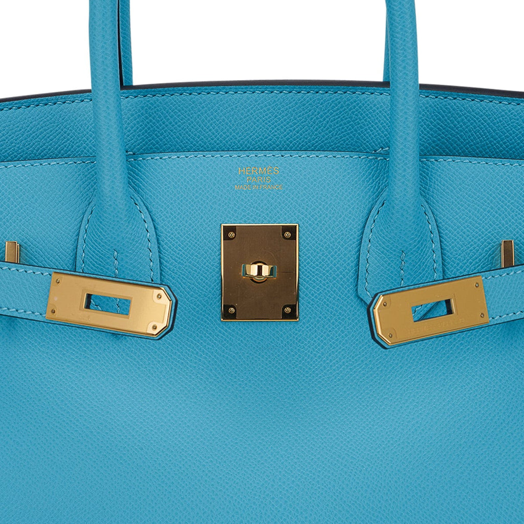 Birkin 30 Bag Blue du Nord Gold Hardware Epsom Leather