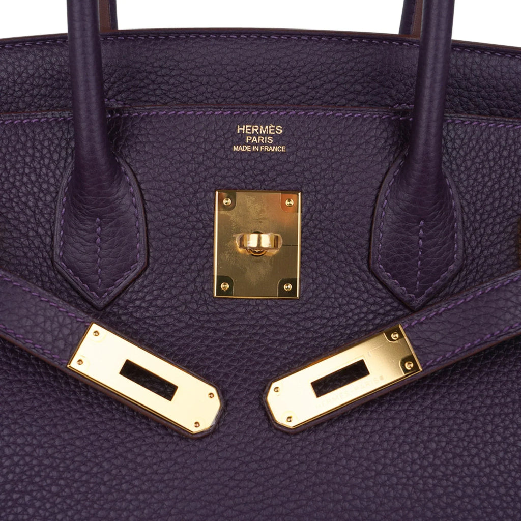 Birkin 30 Bag Raisin Rich Original Colour Gold Hardware Togo Leather