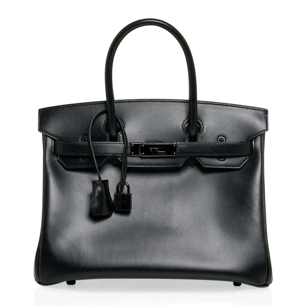 Birkin 30 Bag So Black Limited Edition Box Leather