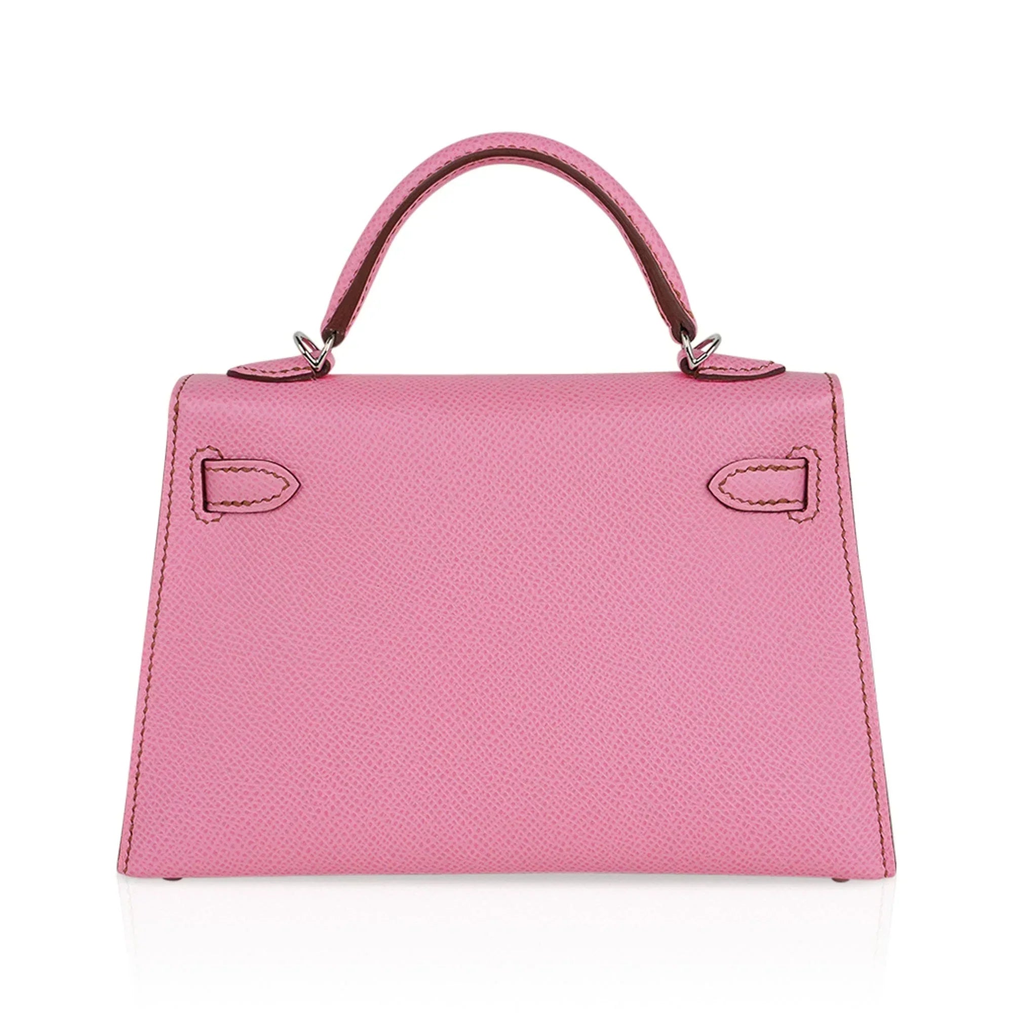 Mini Kelly 20 Sellier Bag in 5P Pink Bubblegum Epsom Leather with Palladium Hardware