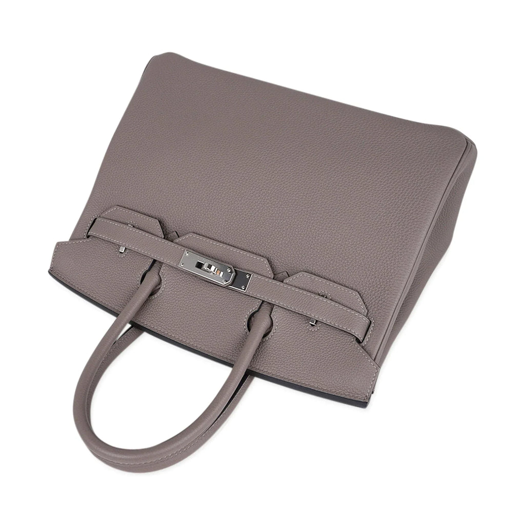 Birkin 30 Bag Gris Asphalte Togo Leather with Palladium Hardware