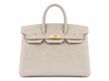 Birkin 35 Retourne in Etoupe Suede Grizzly (Gold Hardware)