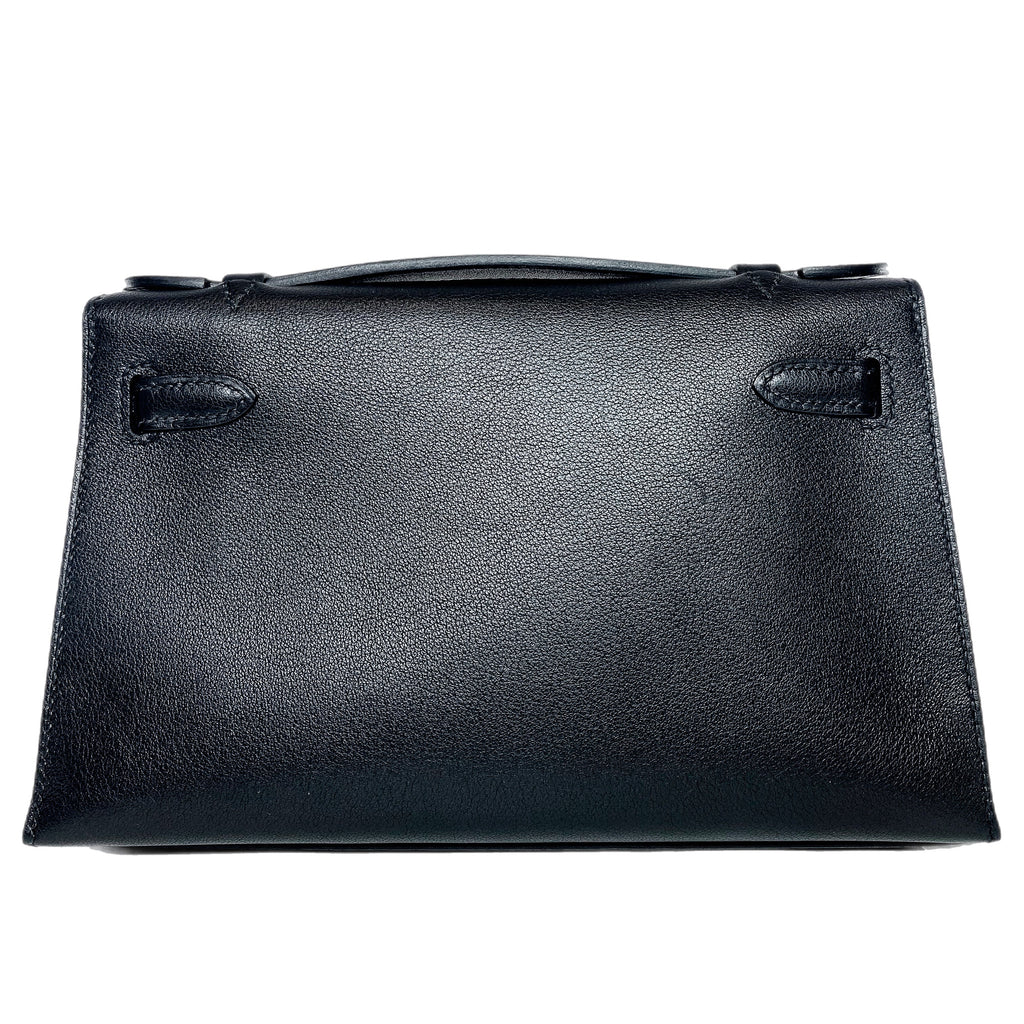 Kelly Pochette Noir Madame Gold Hardware